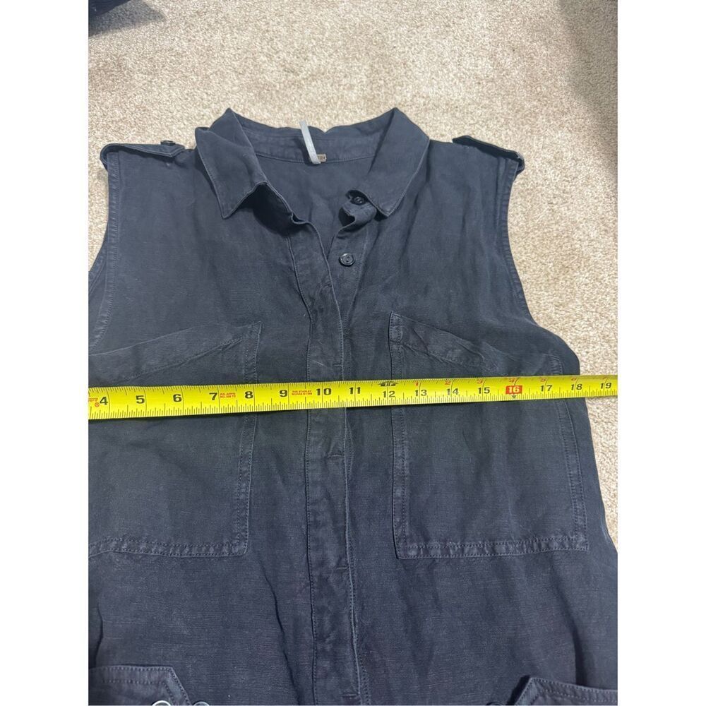 Young Fabulous & Broke Hudson Romper YFB Women Sz Large Linen Rayon Jumper - Picture 10 of 12